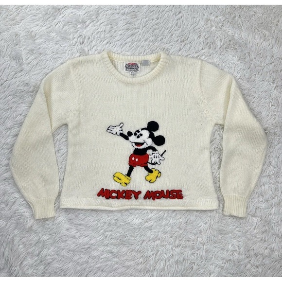 Disney Other - Vintage 60-70s Mickey Mouse Disney V Neck Tennis Golf Sweater Size‎ 11-12 Kids